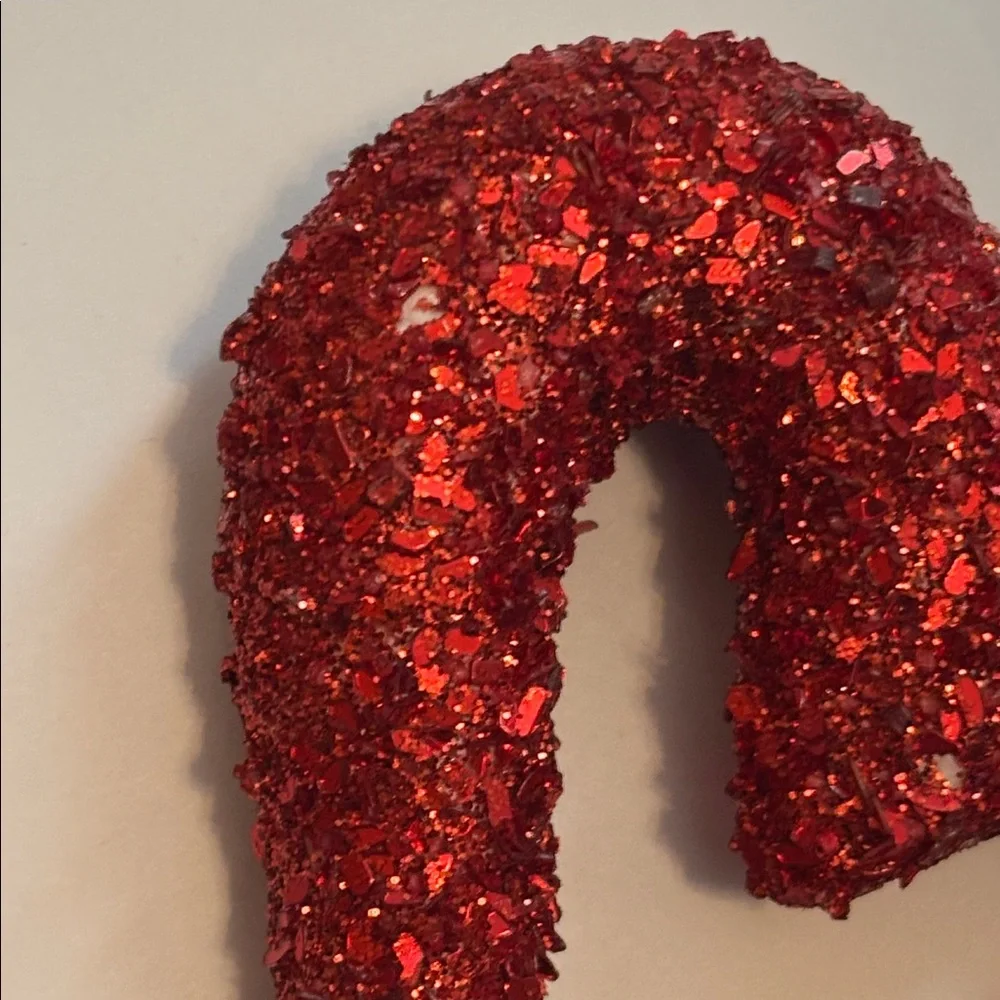 Red Heart Pics Red Glitter Floral Picks Set of 32 NWT Glitter Hearts Pics